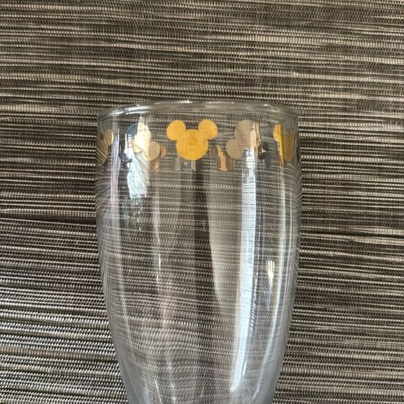 Disney Mickey Mouse Elegant Clear Drinking Glass - Picture 3 of 5
